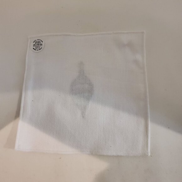 Christmas Embroidery Kitchen Square Towels White NEW - Set Of 4 - Picture 3 of 14